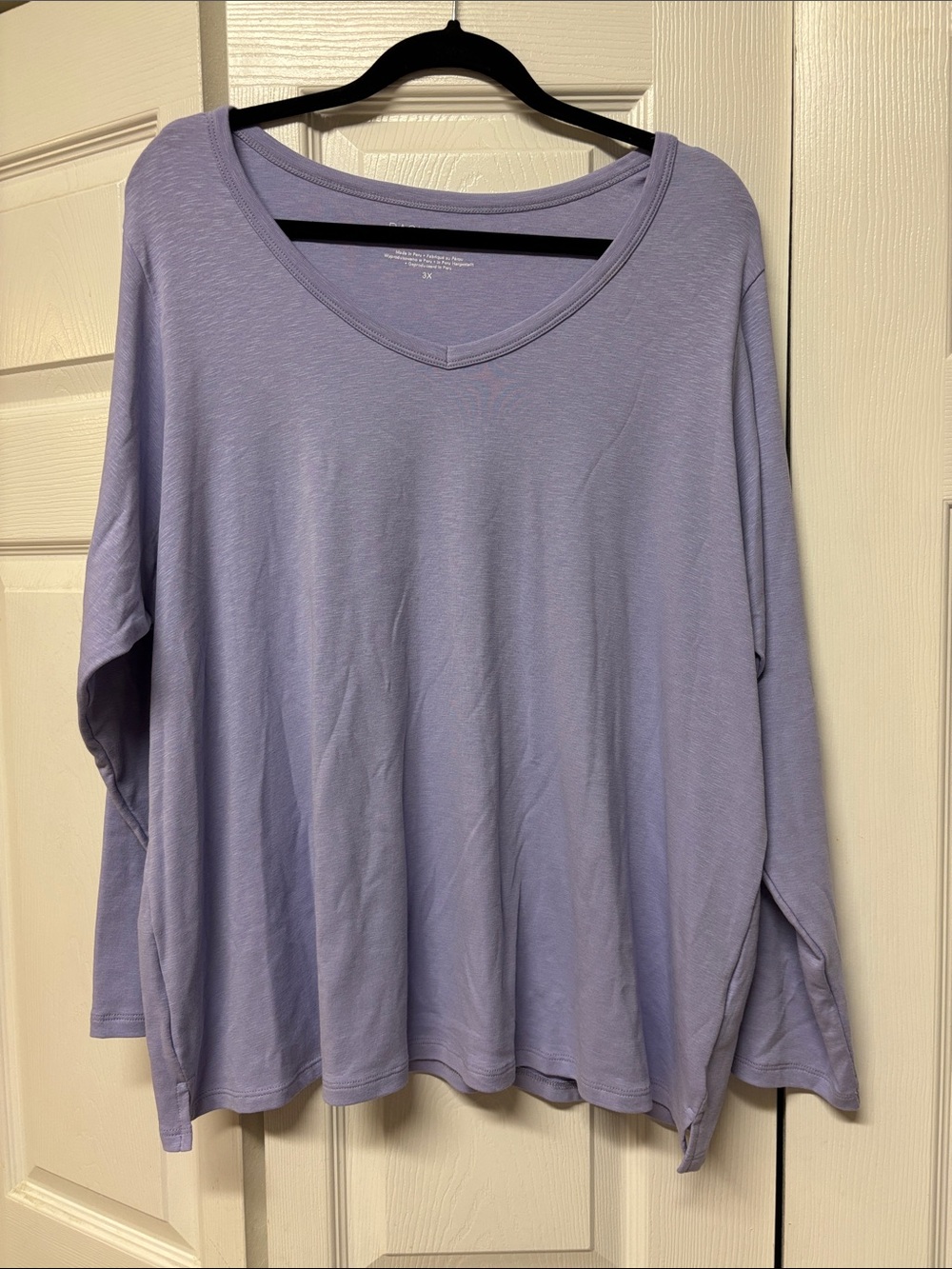 Rachel Zoe Lavender V-Neck Long Sleeve Tee